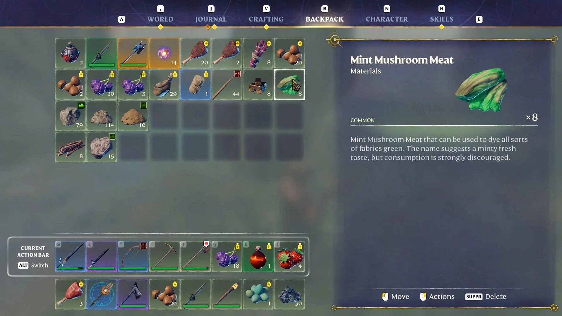 Where to find Mint Mushroom Meat in Enshrouded