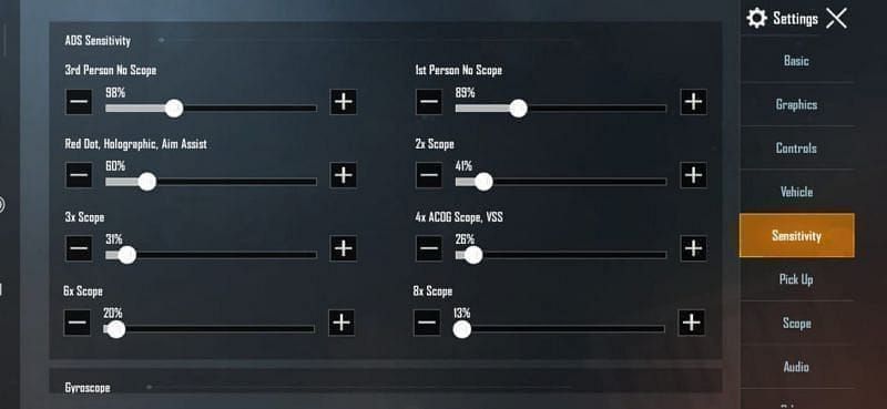 PUBG Mobile Best Sensitivity Settings for Zero Recoil